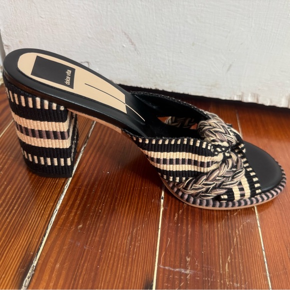 NEW DOLCE VITA “Brilah” Black and Cream Heels Sz 9 - Picture 11 of 13